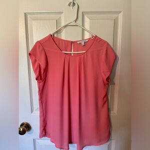 Orange 41 Hawthorne Pleat Front Blouse NWOT